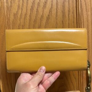 Loewe Mustard Leather long zippy Women's Wallet